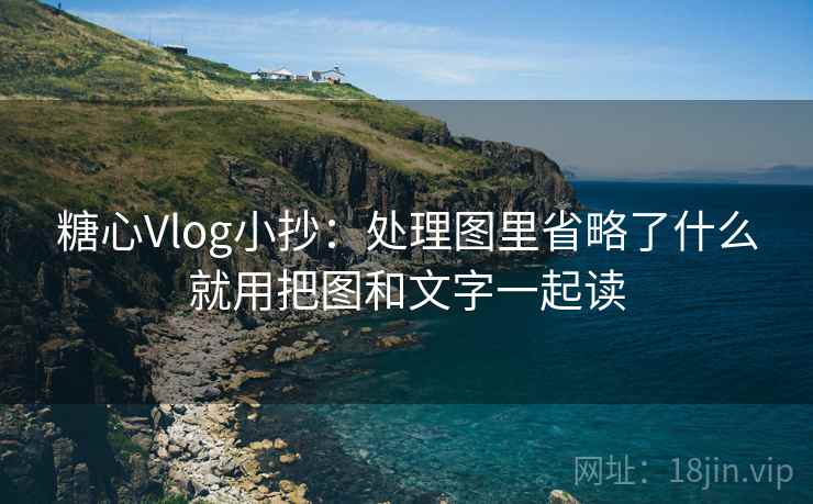 糖心Vlog小抄：处理图里省略了什么就用把图和文字一起读